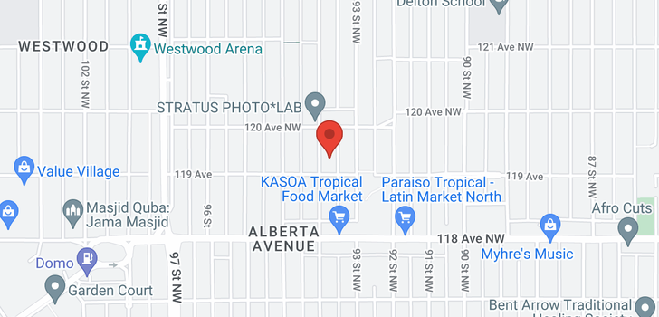 map of 11913 94 ST NW